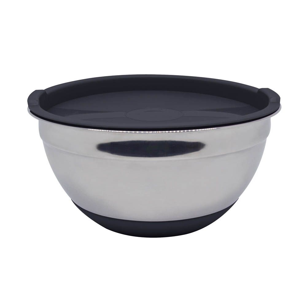 ΜΠΟΛ INOX ΜΕ ΜΑΥΡΟ ΚΑΠΑΚΙ ΚΑΙ ΒΑΣΗ ΣΙΛΙΚΟΝΗΣ 1,4lt ANKOR