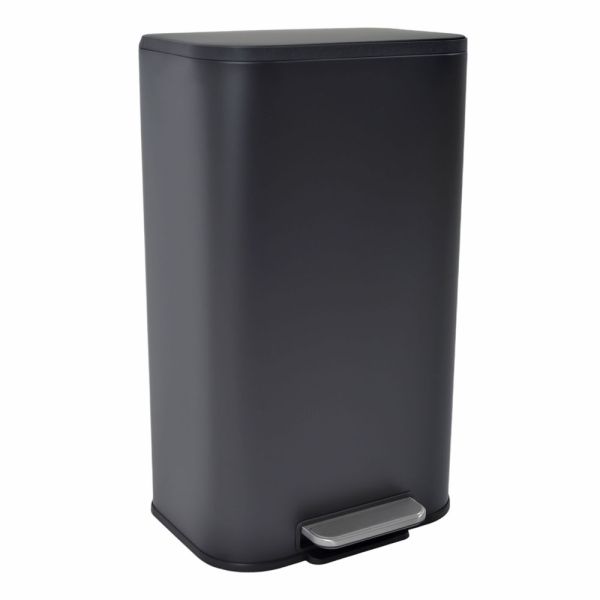 ΚΑΔΟΣ ΑΠΟΡΡΙΜΑΤΩΝ SOUL 30L SOFT CLOSE ΙΝΟΧ ΜΑΥΡΟ ΜΑΤ ANKOR