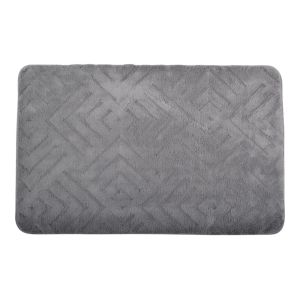 ΠΑΤΑΚΙ ΜΠΑΝΙΟΥ MEMORY FOAM ΣΕ ΓΚΡΙ ΧΡΩΜΑ ΜΕ PVC ΠΛΑΤΗ 50x80εκ.ANKOR