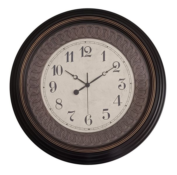 ΡΟΛΟΙ ΤΟΙΧΟΥ ΠΛΑΣΤΙΚΟ ΣΕ ΜΑΥΡΟ VINTAGE ΧΡΩΜΑ 55,8x55,8x5,2εκ.ANKOR
