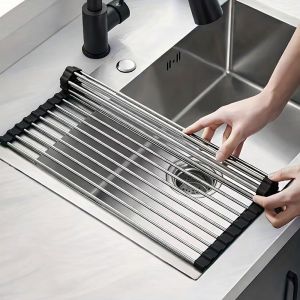 ΣΧΑΡΑ ΣΤΕΓΝΩΜΑΤΟΣ ΑΝΑΔΙΠΛΟΥΜΕΝΗ INOX ΜΕ ΠΛΑΣΤΙΚΟ 47x23,5x1εκ. ANKOR